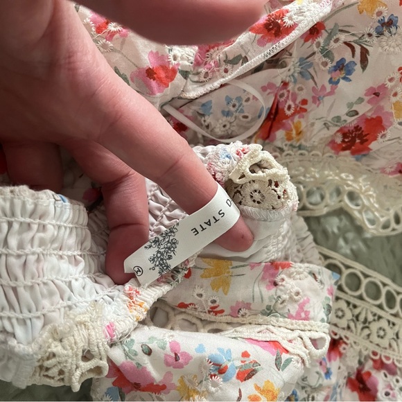 Altar'd State Floral Lace Crop Top - Picture 3 of 5